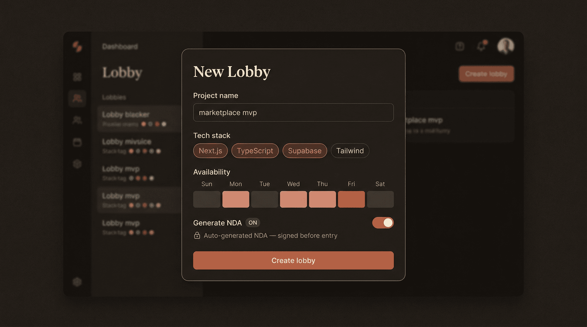 Finding co-builders through skill matching